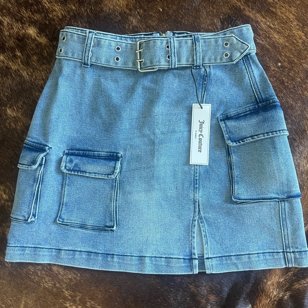 NWT Juicy Couture Denim Skirt 27